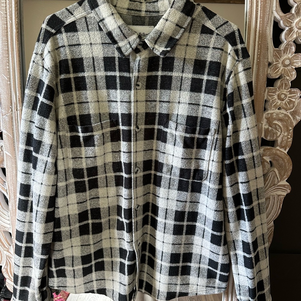 Goodfellow & Co Monochrome Plaid Shirt